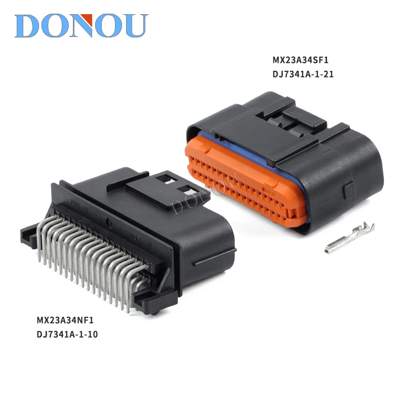 

MX23A34SF1 MX23A34NF1 Car ECU Connector DJ7341A-1-10/21 34Pin Waterproof Automotive Wiring Harness Plug