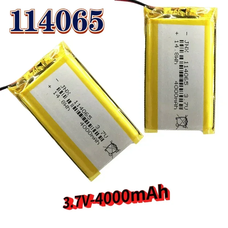 New 3.7V polymer lithium battery 114065 4000mAh large capacity Bluetooth speaker shaver beauty instrument mobile power battery