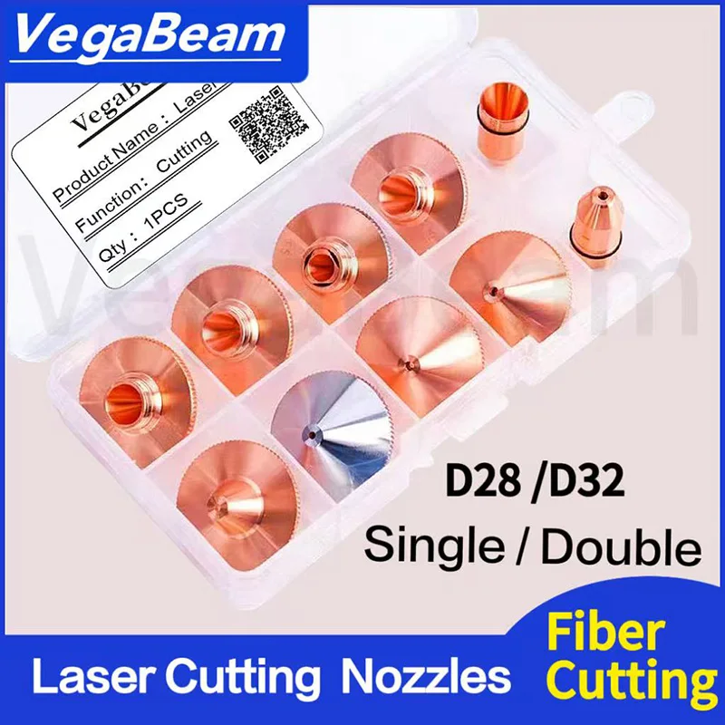 

VegaBeam Raytools Laser Nozzles High Speed D32 M14 regular D28 M11 for Precitec WSX Hans parts Fiber Cutting Machine Consumable