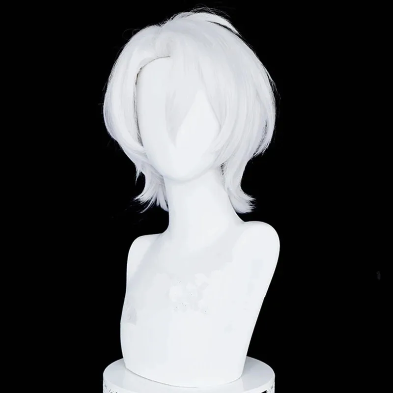 vivi 2025 The Case Study of Vanitas Blue Black Noe Archiviste Silver White Cosplay Wig Heat Resistant Synthetic Hair Wigs + view 3