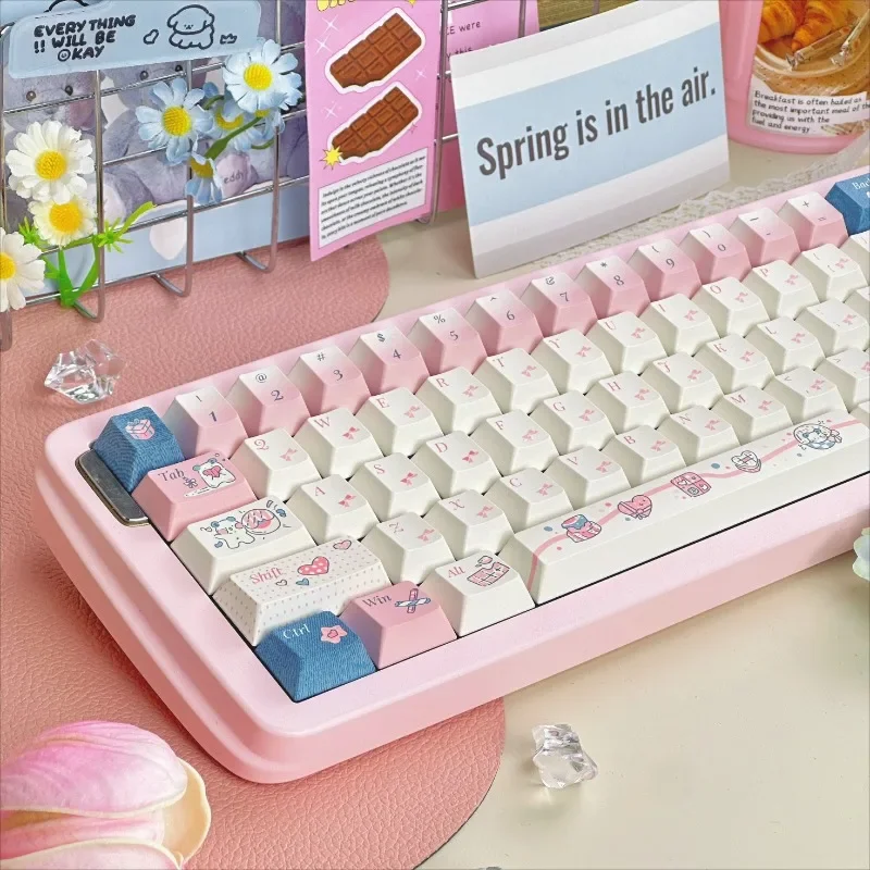 

Heart-beating Theme PBT Keycaps Original 150-key Thermal Sublimation Cherry Customized Keycaps Mechanical Keyboard Accessories