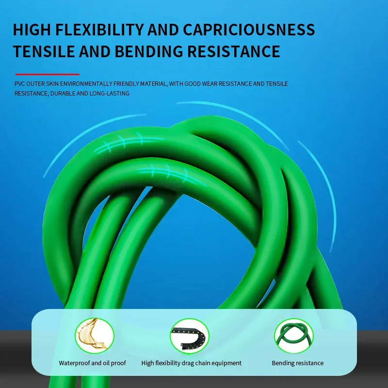 IP67 M12 8Pin X-type to RJ45 Female Head Gigabit Ethernet Extension Cable 4Pin D-type Male A-code Waterproof Connector 1-30M