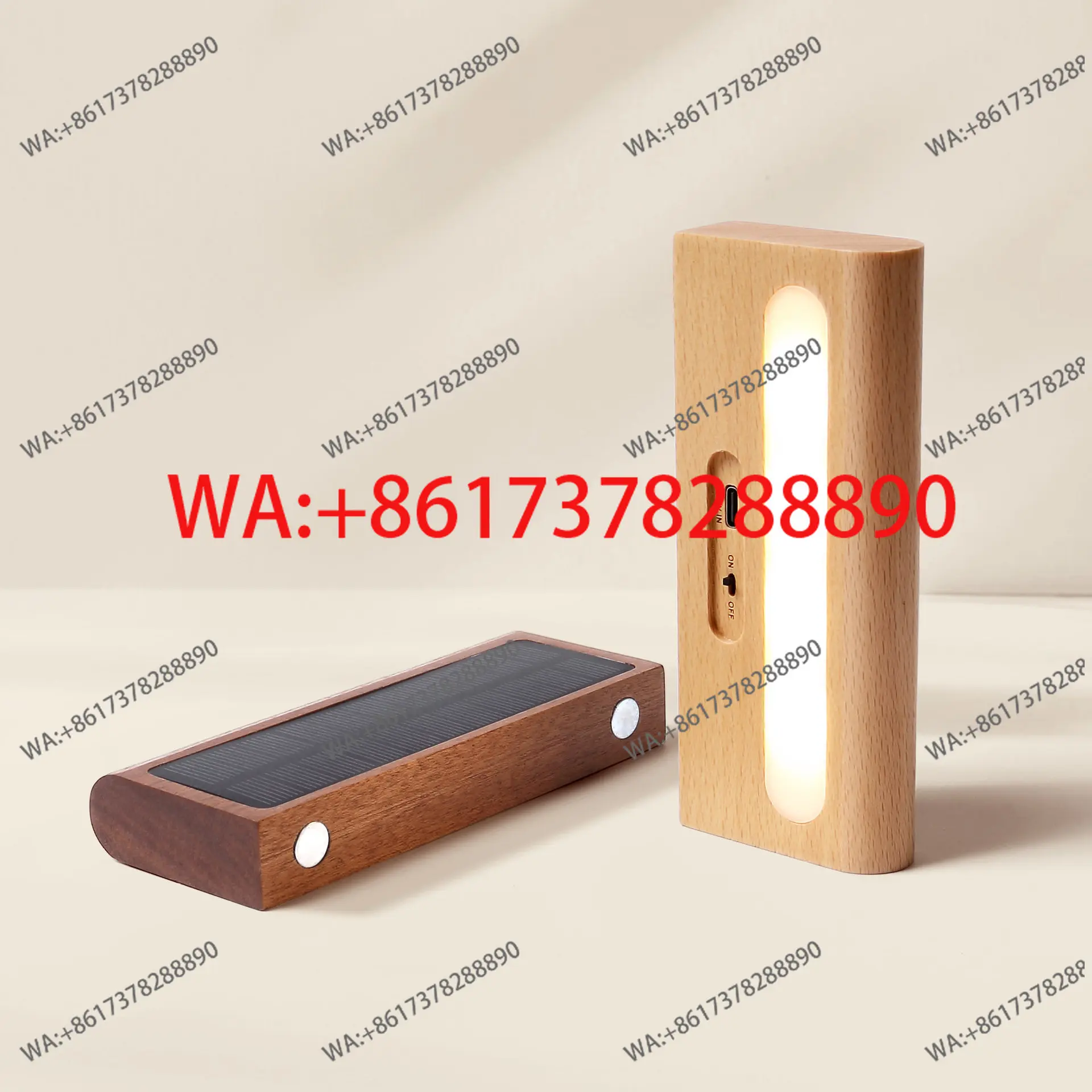 2026 solid wood indoor and outdoor home lighting photosensitive night light
