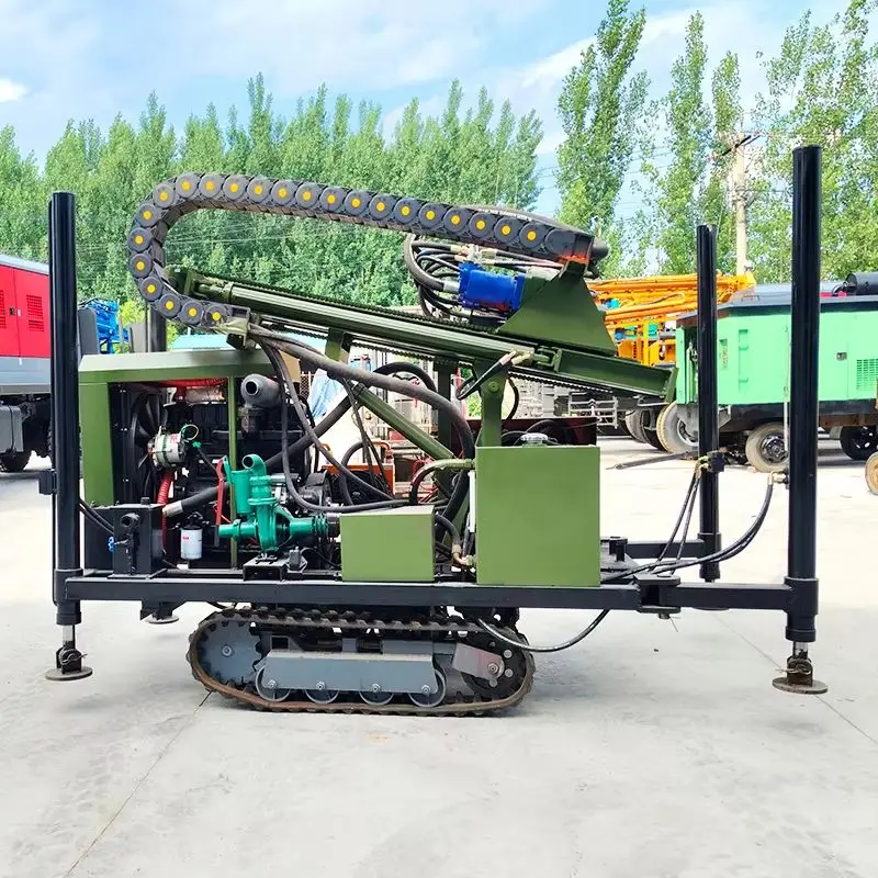 Customized High-Efficiency Mobile Water Well Drilling Rig Hydraulic Pump & Compressor Compatible Drill
