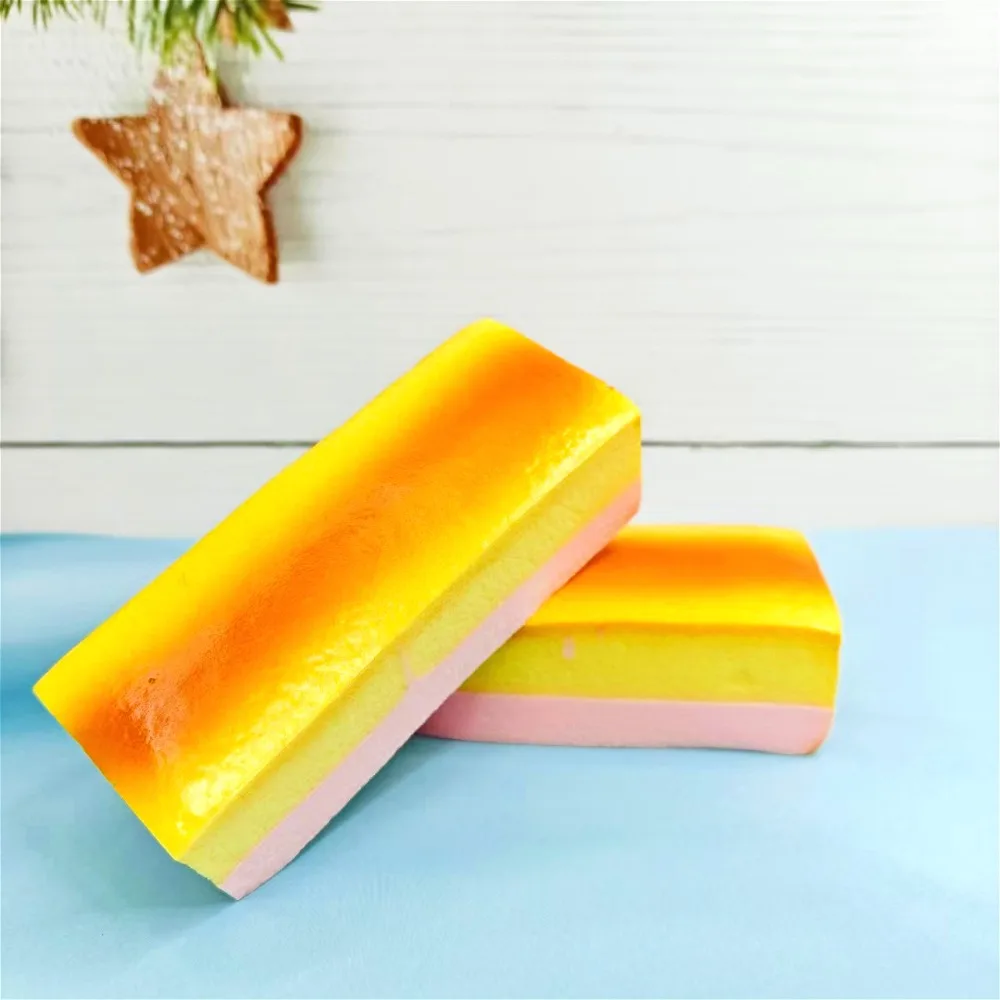 طابا اسفنجي الجبن الخبز ضغط لعبة الإجهاد الإغاثة بطيئة ارتفاع الحسية تململ للقلق أدهد التوحد هدية للأطفال البالغين #4