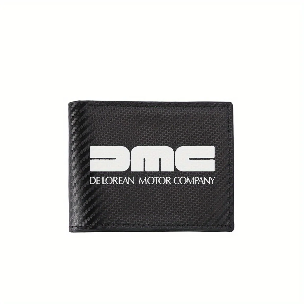 

Мужские кошельки с логотипом DMC DeLorean Motor Company, простые деловые, современные, стильные, с принтом, подарки для отца, парня, Христа