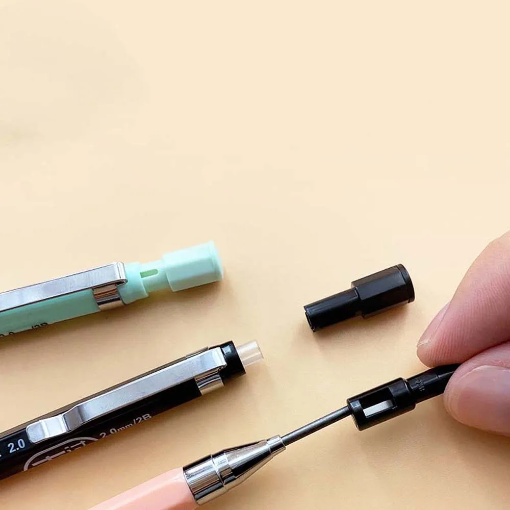 Stationery Pencils With Sharpener 2B Refill 2.0mm Office School Supplies Propelling Pencils Mechanical Pencil Automatic Pencil
