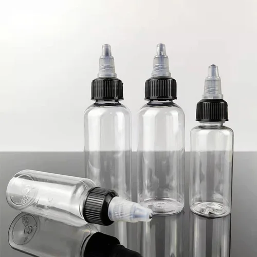 Imagen 2 del producto Botella de plástico para gotas de ojos, gotero exprimidor, tapa superior giratoria, dispensador de tinta de pintura líquida, aplicador de pegamento, 10-120ml