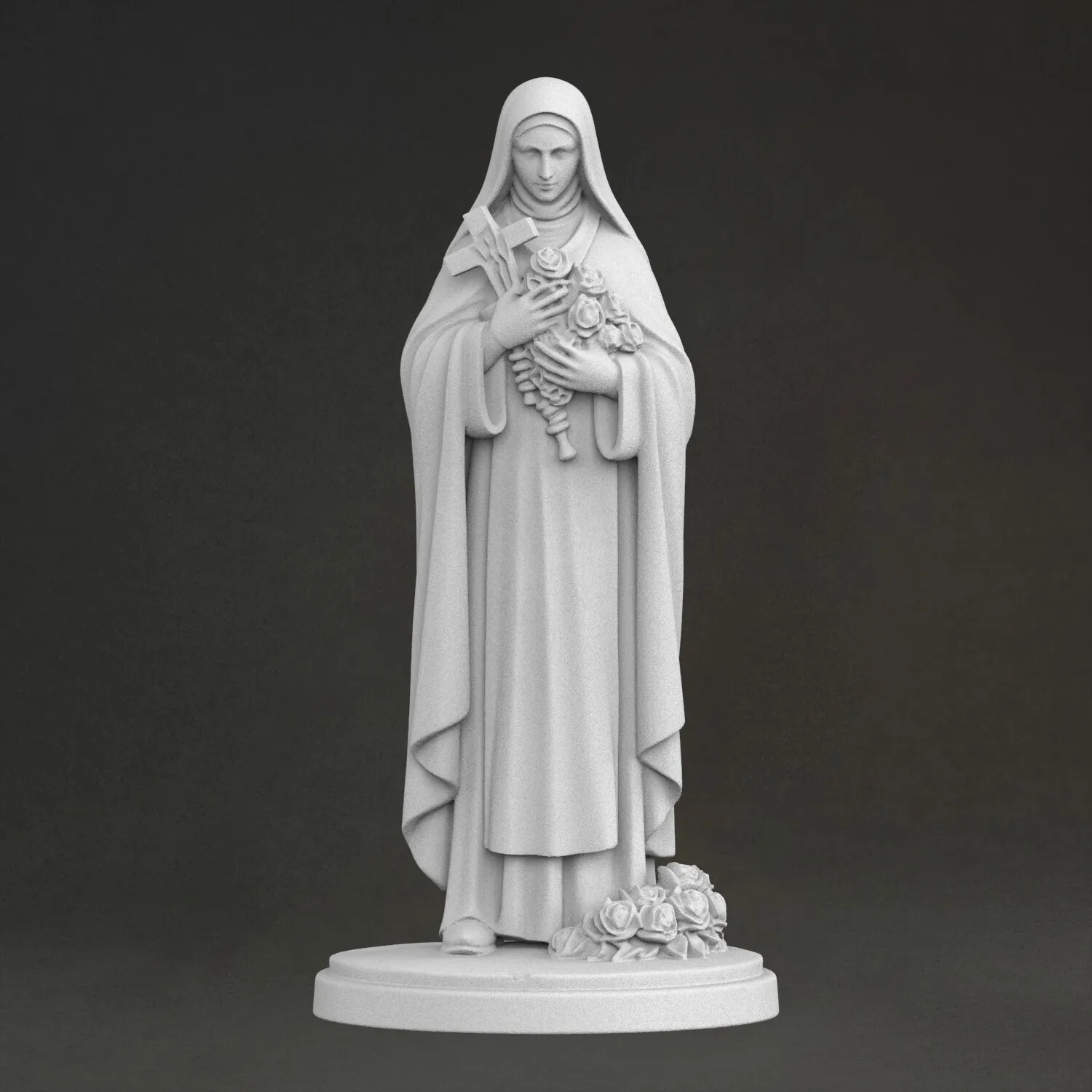 'Guider Frey' Sculpture, 3D Printed Resin Material, Hand-Painted, Plaster-Like Textured Decoration (Ships Within 10 Days)