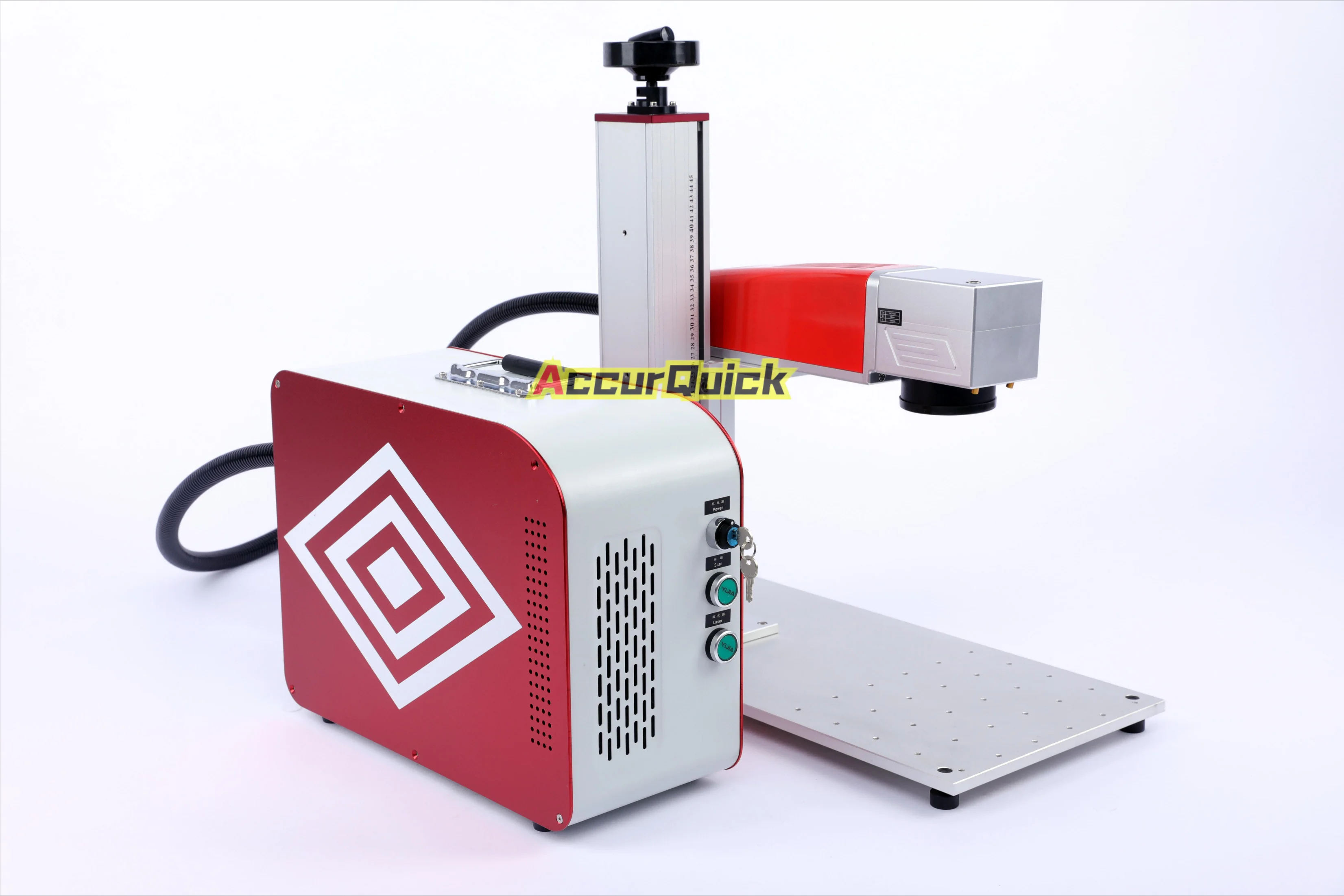 China Factory Laser Marking Machine Steel Alumina Titanium Iron Copper 50W Fiber Laser Marker