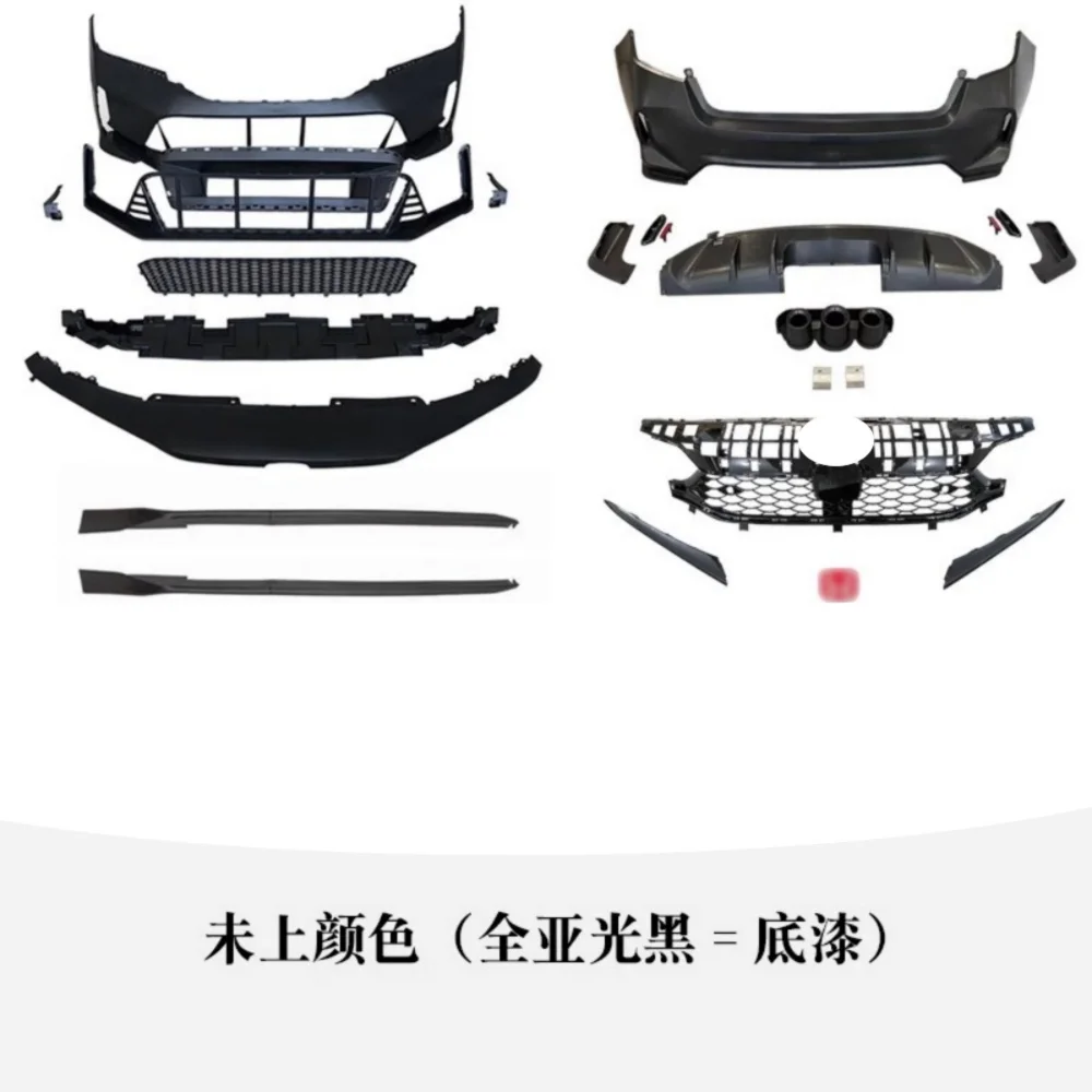 

Unpainted Kit For Honda civic 11th 2022 Modified Front Rear Bumper Lip Grille Side Skirt Auto Accessories