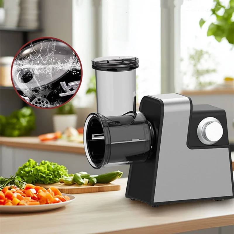 Электрическая овощерезка и мясорубка 5-в-1, многофункциональный кухонный комбайн, малошумная мясорубка и овощерезка