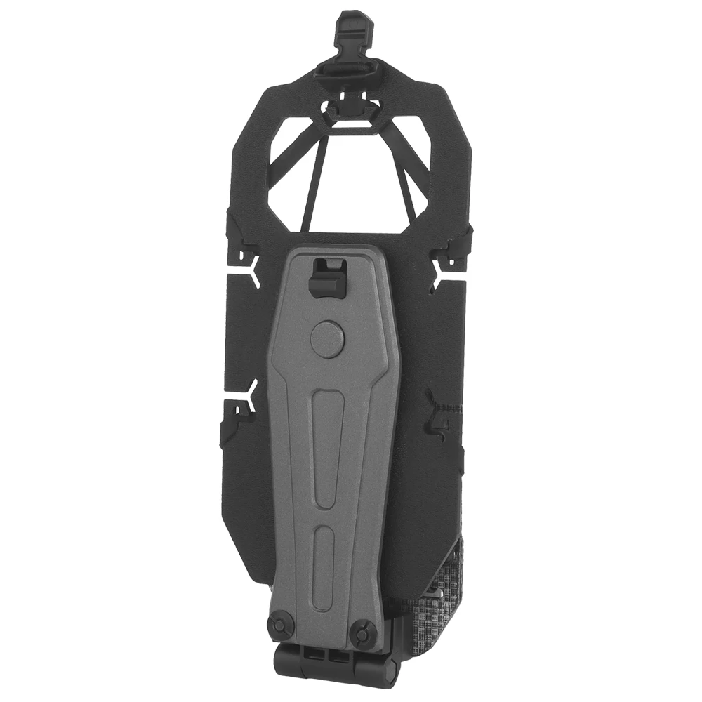 Tactical Rotating Phone Holder for Large Smartphone, 360° Adjustable MOLLE Vest Pouch for Airsoft Navigation