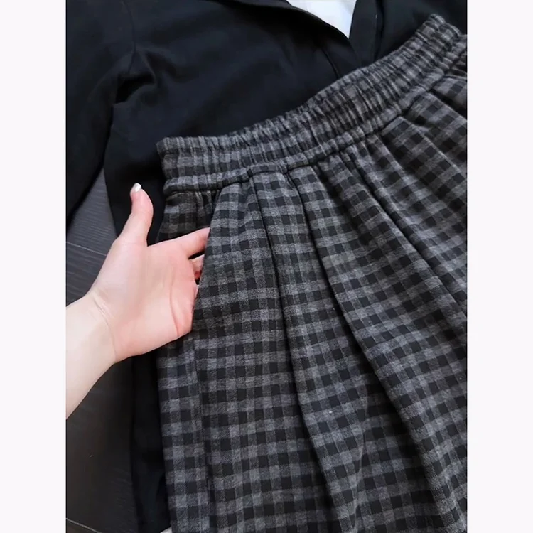 ay Cheered Woolen Hosen frauen Casual Drapieren Abnehmen Hohe Taille Gerade Bein Hosen Koreanische Sle Herbst Winter Neue Ankunft