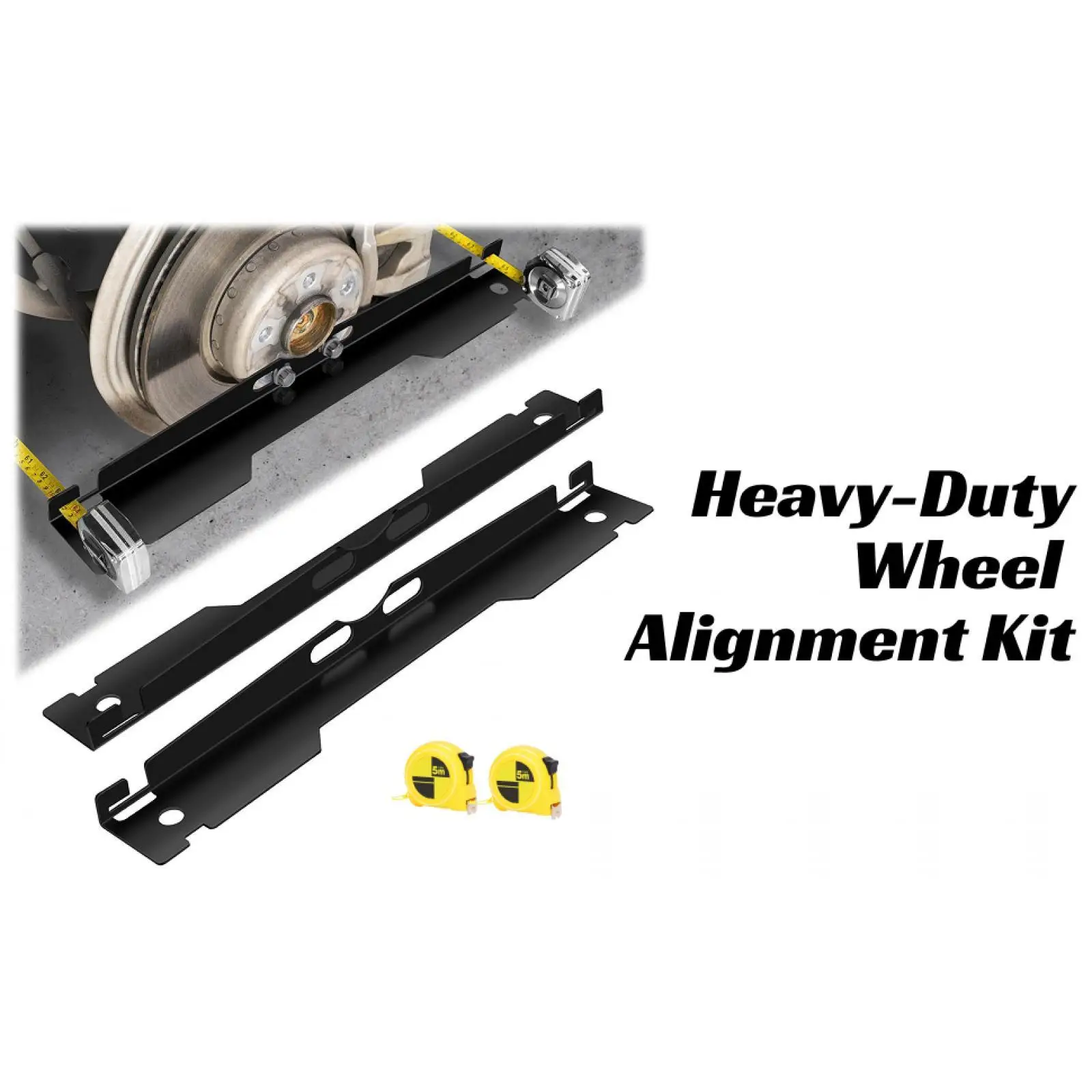 

Wheel Alignment Tools,Accurate Measurement Maintenance Portable Tape Measure Toe Alignment Tool for Automobile, SUV, Car