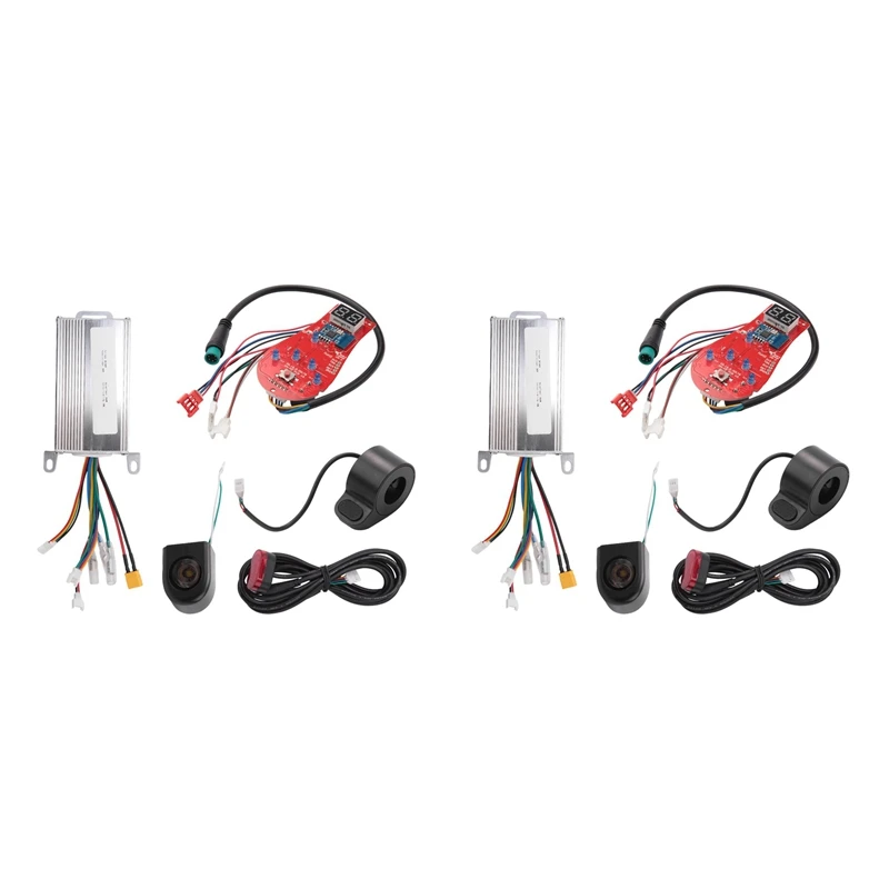 

2X Scooter Controller Board Motherboard 350W 36V For Xiaomi 1:2 Scooter Control Tail Lights Accelerator And Displays