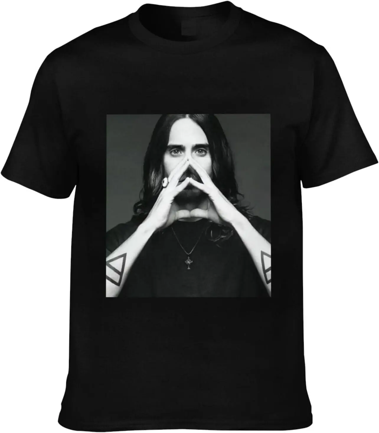 Jared Leto T-Shirt Crewneck Top Short-Sleeve T-Shirt 100% Cotton Tees for Men,Women (8Sizes)