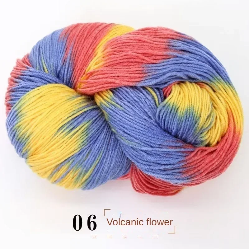 250g 4 Ply Gradient Wool Yarn Medium Thick for Crochet Hat Coat Sweater Scarf Shawl Diy Warm Soft Segment Dyeing Knitting Thread