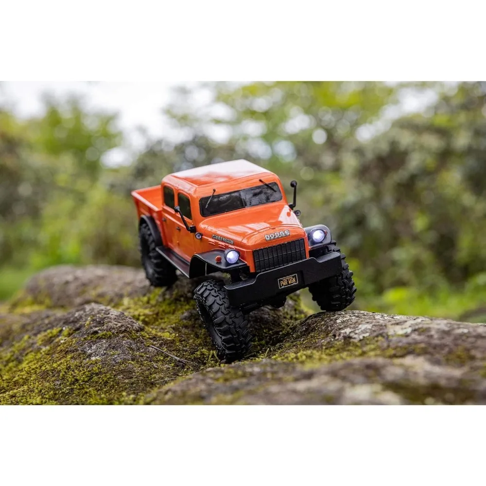 الألعاب والألعاب/شاحنة RC SCX24 40's 4 أبواب Dodge Power Wagon Orange1/24 4 Wheel Drive-RTR (كل ما يتضمن تشغيلها) #1
