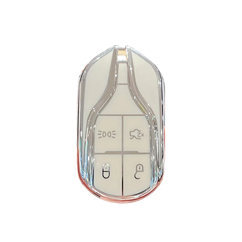 

Premium TPU Key Fob Cover for Maserati Levante, Ghibli, and Quattroporte - Durable Protective Case Car Accessories