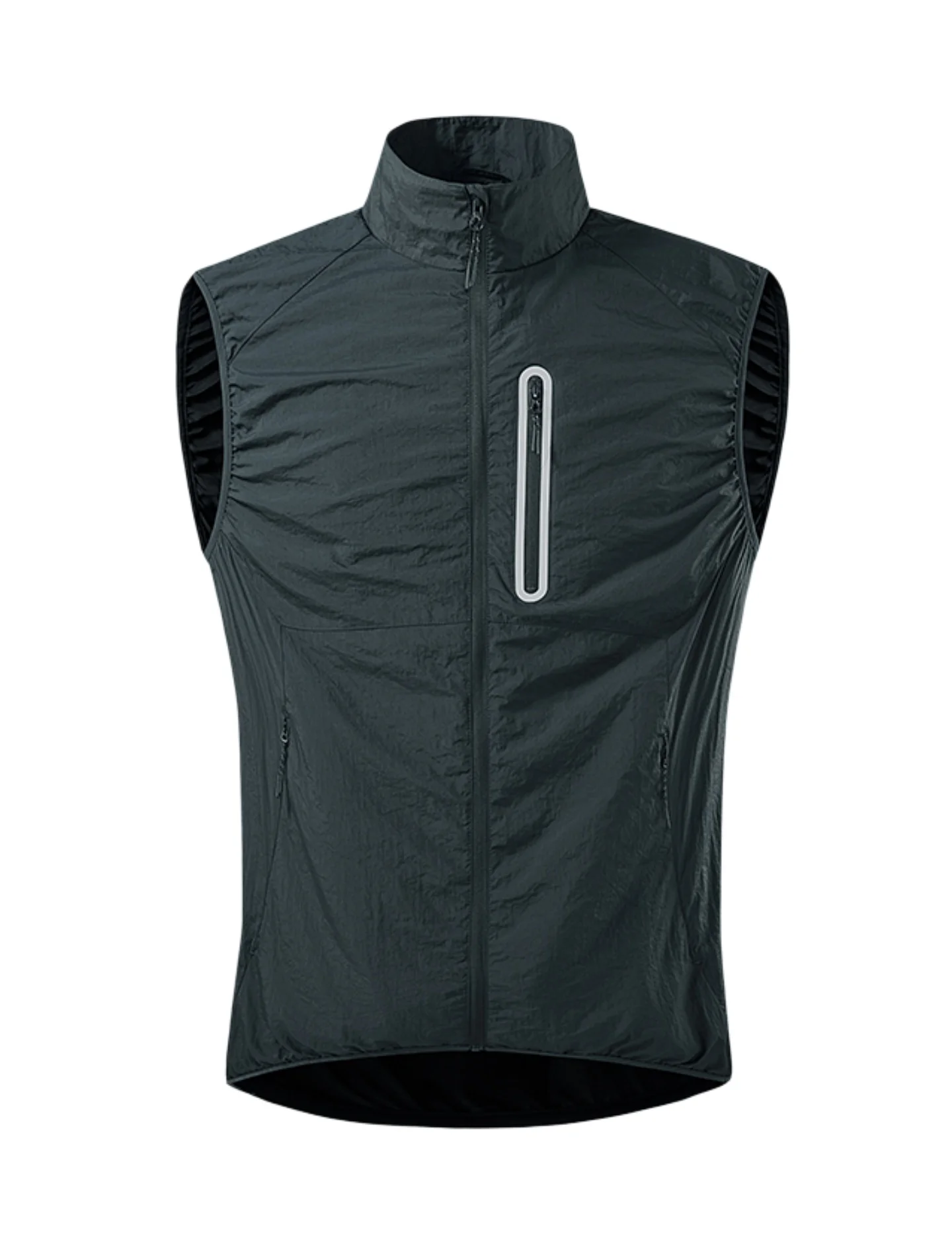 

Outdoor Breathable Mesh Vest Unisex Spring Summer Fashion Tech Style Windproof Sun Protection Casual Fit Standard Cut Zipper ...