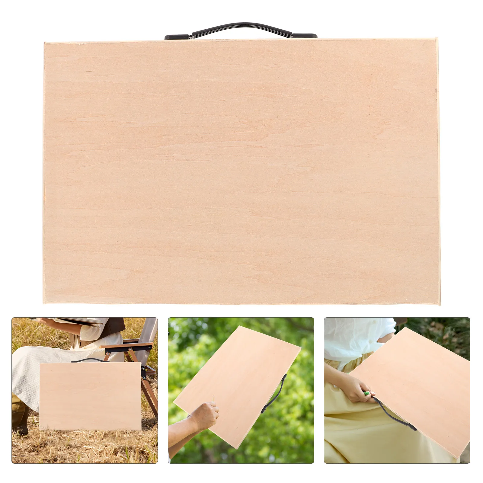 

17.4x11.7x0.6 Inch Solid Wood Drawing Board Smooth Media Compatible Surface Ideal for Sketching on-The- Student Essential