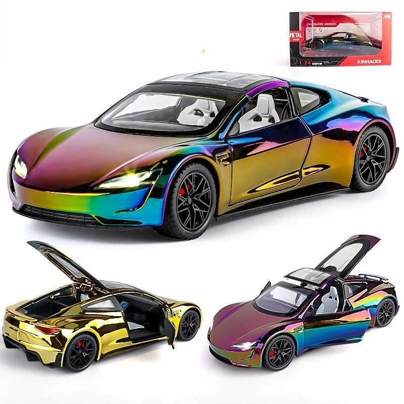 

Модель спортивного автомобиля-кабриолета Roadster 1:24, позолоченная версия, из сплава, игрушка-украшение, напрямую от производителя