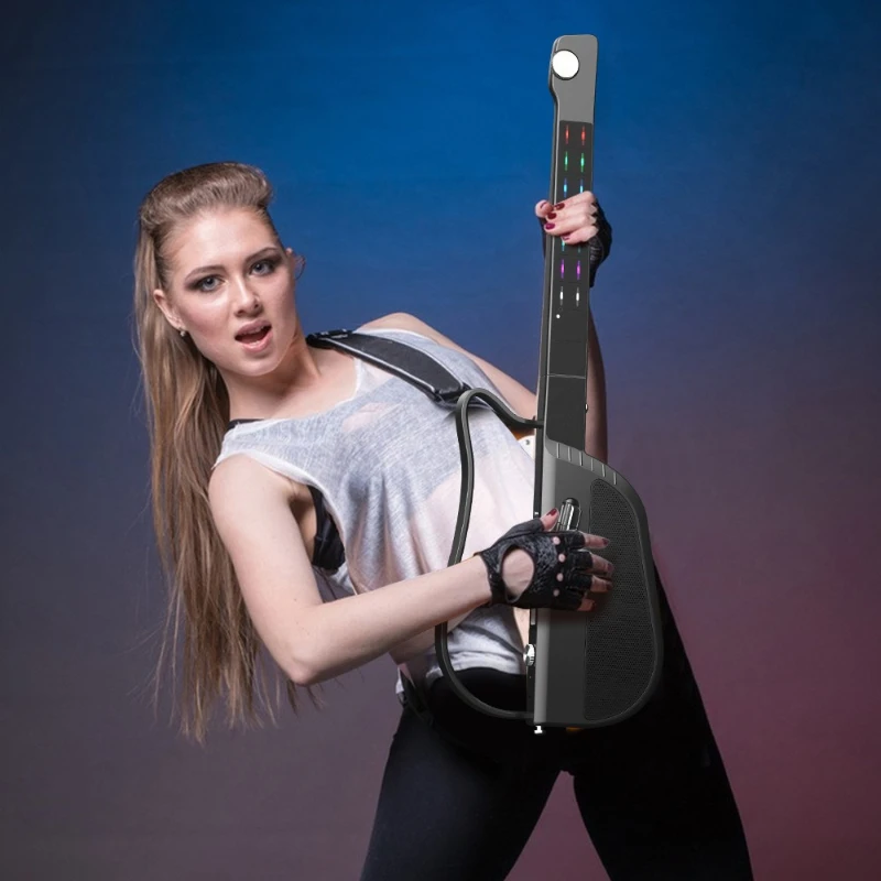 Stringless guitar Electric guitar fusion backing track Smart playing and singing