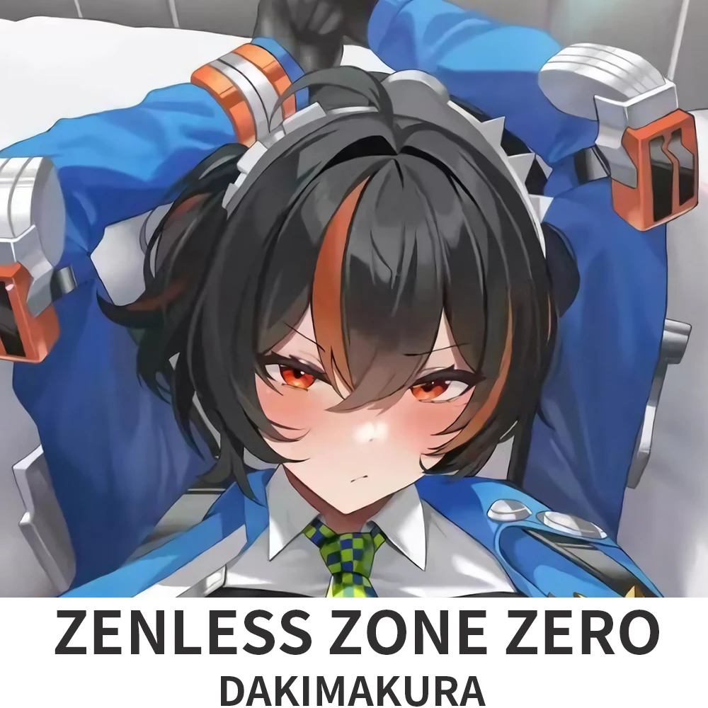 Funda de Almohada Dakimakura Zenless Zone Zero, Funda de Cojín con Diseño de Anime Zhu Yuan para Otakus, Ropa de Cama