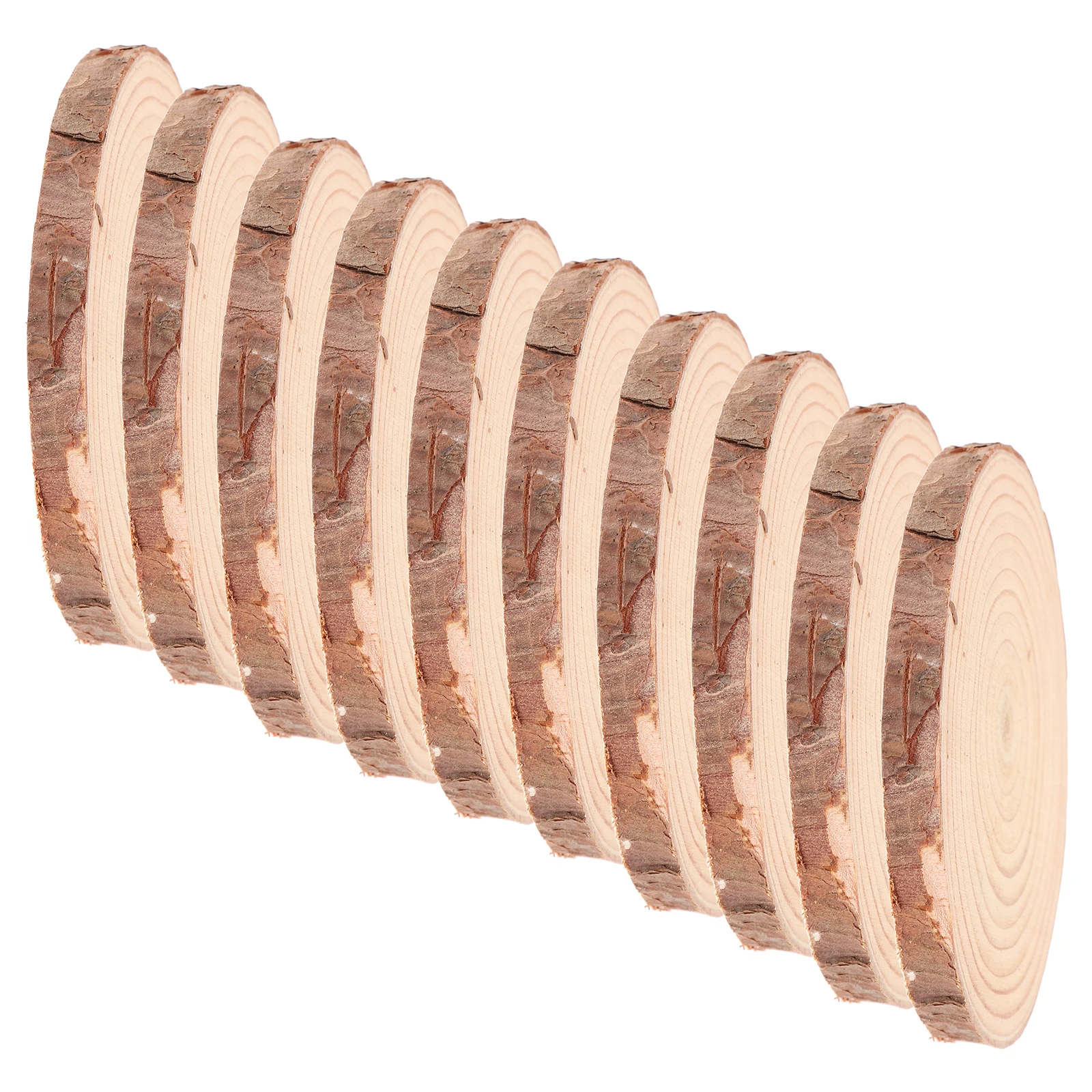 

10 Pcs Round Wood Slices Natural Pine Coasters Unfinished naments Craft DIY Wooden Circle Disc Decor Photography Props
