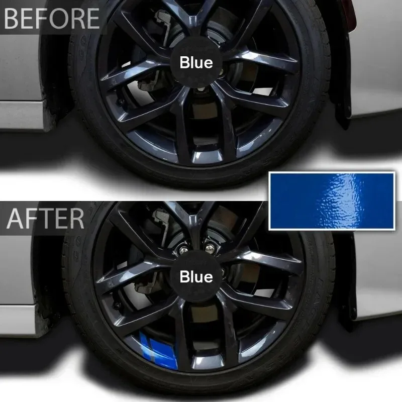 6PCS Car Wheel Hub Reflective Waterproof Stickers Car Decoration Stickers Wheel Hub Decoration Stickers Car Exterior Accessories
