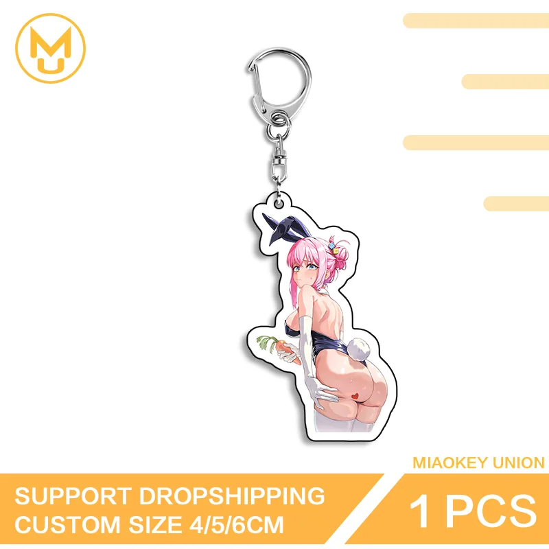 Gotoh Hitori Seductive Bikini Double Sided Acrylic Keyring Attractive Personality Customizable Popular Key Holder Accessory