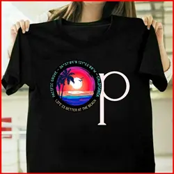 Ocean Pacific The Beach Sunset 1980 California T Shirt Size S_5XL