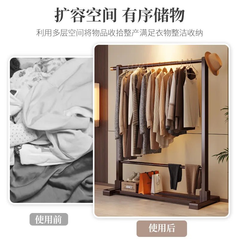 Hanger floor to ceiling bedroom simple indoor clothes hanger home coat rack simple modern clothes vertical storage rack