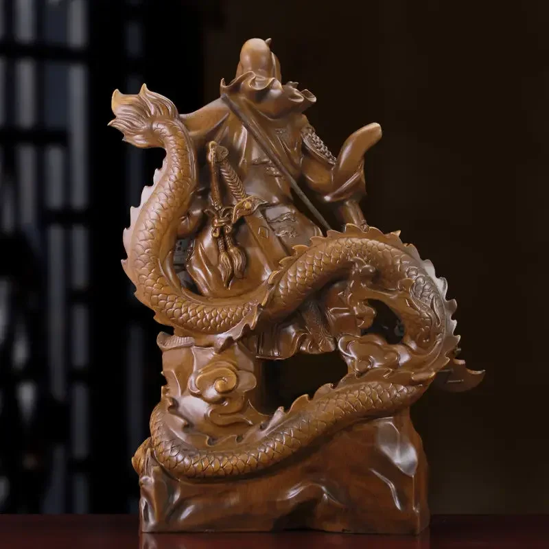 Chinese People Guan Gong God of Wealth Office Statue of Crafts Living Room Decor Crafts