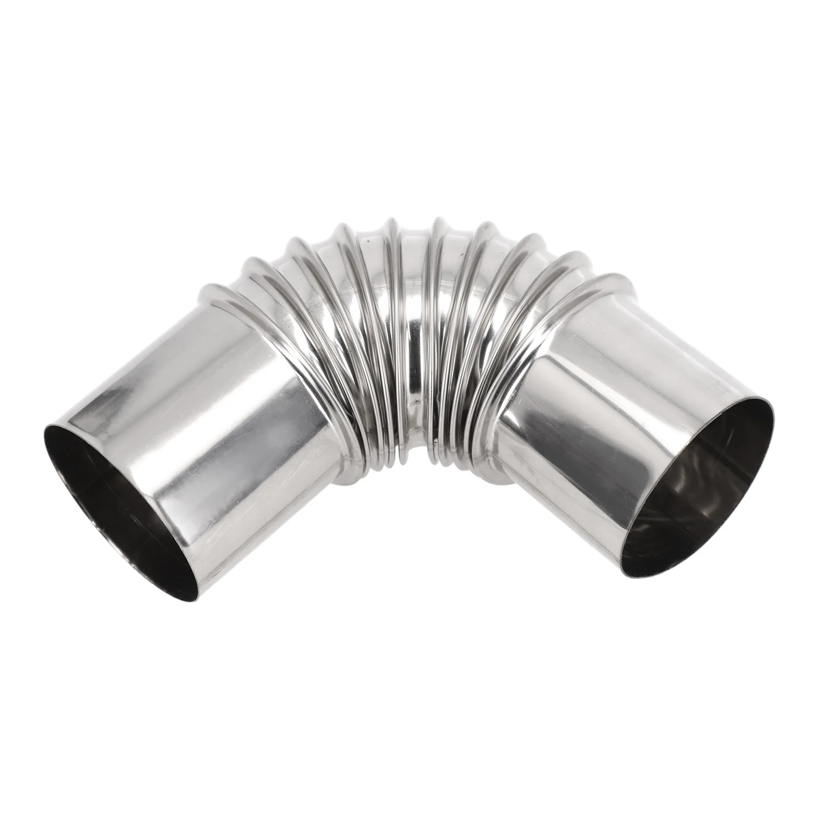For stove Flue Elbow in Stainless Steel for Secure Angle Connection in Chimney Liner Systems Used with Solid Fuel Appliances