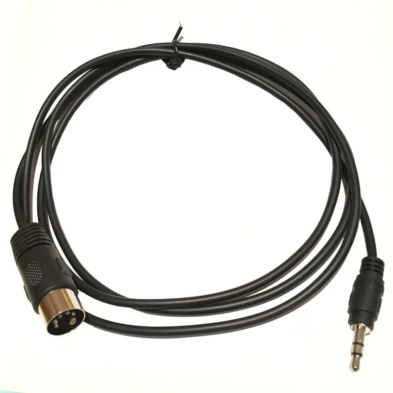Conector de audio 3,5 a MIDI 5 núcleos, cable adaptador, salida de audio de computadora MIDI5 Core DIN5P 1,5 metros
