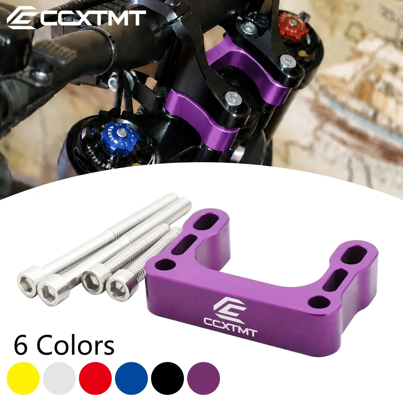 Image of Für Sur Ron Light Bee X S L1E Segway X160 X260 Motocross Elektromotorrad Lenkererhöhung 15MM Aluminium Höhenadapter