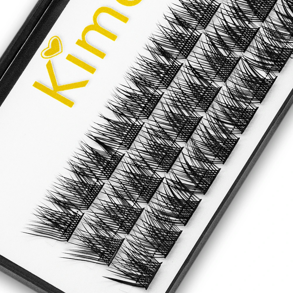 Kimcci W04 36 Bundles Faux Mink Eyelash Extension Segmented False Eyelashes Natural 3D Russian Volume Faux Eyelashes Individual