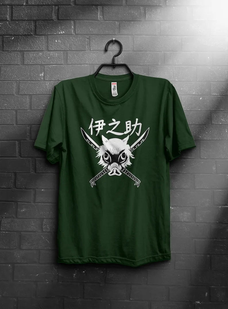 Inosuke Hashibira, Tanjiro, Zenitsu, inosuke t-shirt