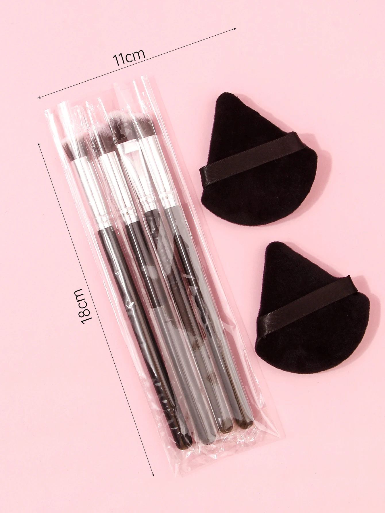 Set di pennelli per trucco di alta qualità da 2/4/6 pezzi, pennello per ombretto, pennello per smuder, pennello per copri occhi e strumenti di bellezza per soffio di cipria a forma di ventaglio