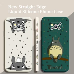 S-Studios G-Ghiblis Art Movie Cute For Xiaomi Mi Poco X3 X4 X5 X6 M4 M5 M6 F4 F5 F3 GT Pro 5G Liquid Left Rope Phone Case Cover