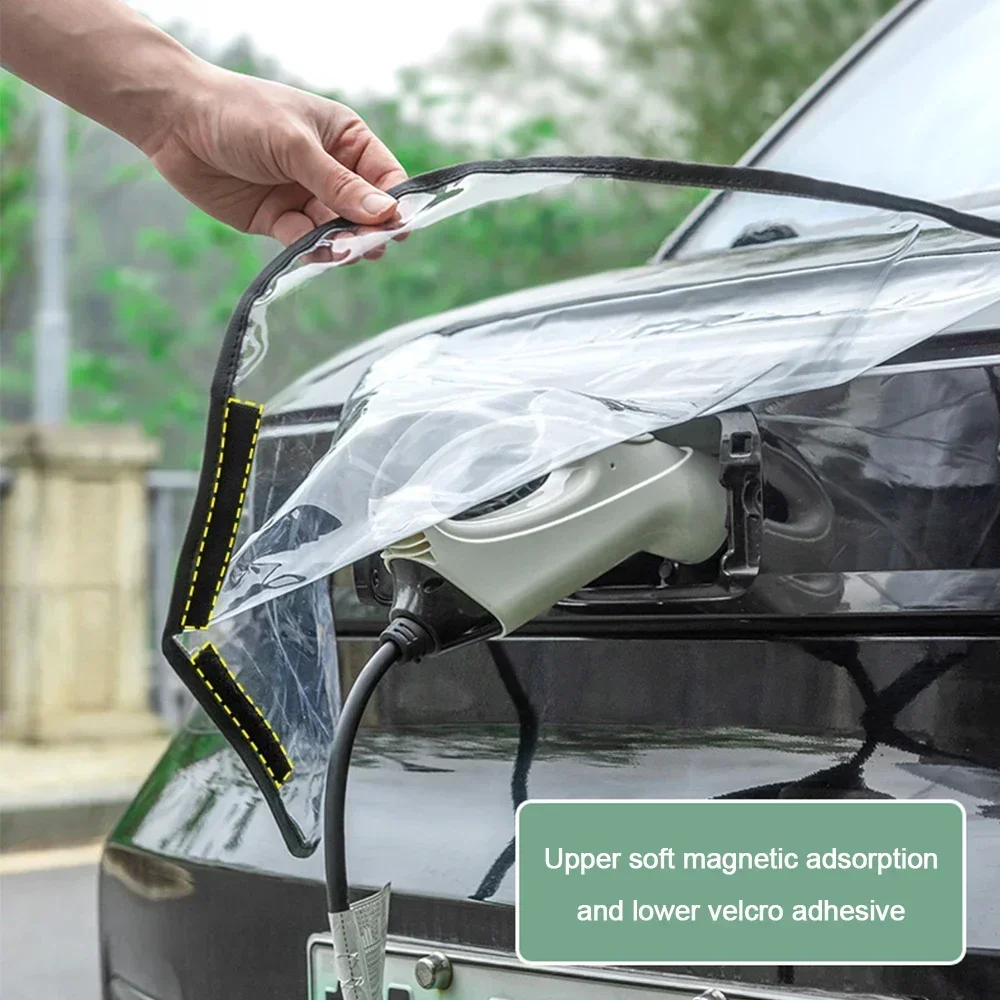 Porta del caricatore del veicolo elettrico copertura antipolvere antipioggia coperture di protezione per esterni per accessori per auto SUV berlina