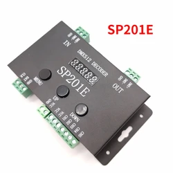 DC5V-24V SP201E Decoder Controller DMX512 SPI Signal Addressable IC RGB led Pixel 5Channel PWM Output WS2811 2812 1903 LED Strip
