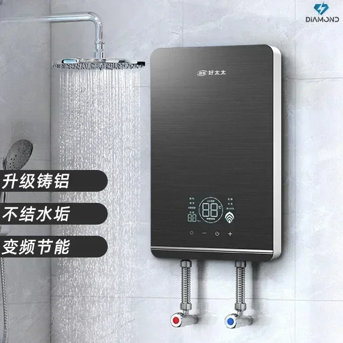 

Electric Water Heater - Variable Frequency Constant Temperature, Ultra-Thin. For Household, Instant Small Bath & Barber Shop