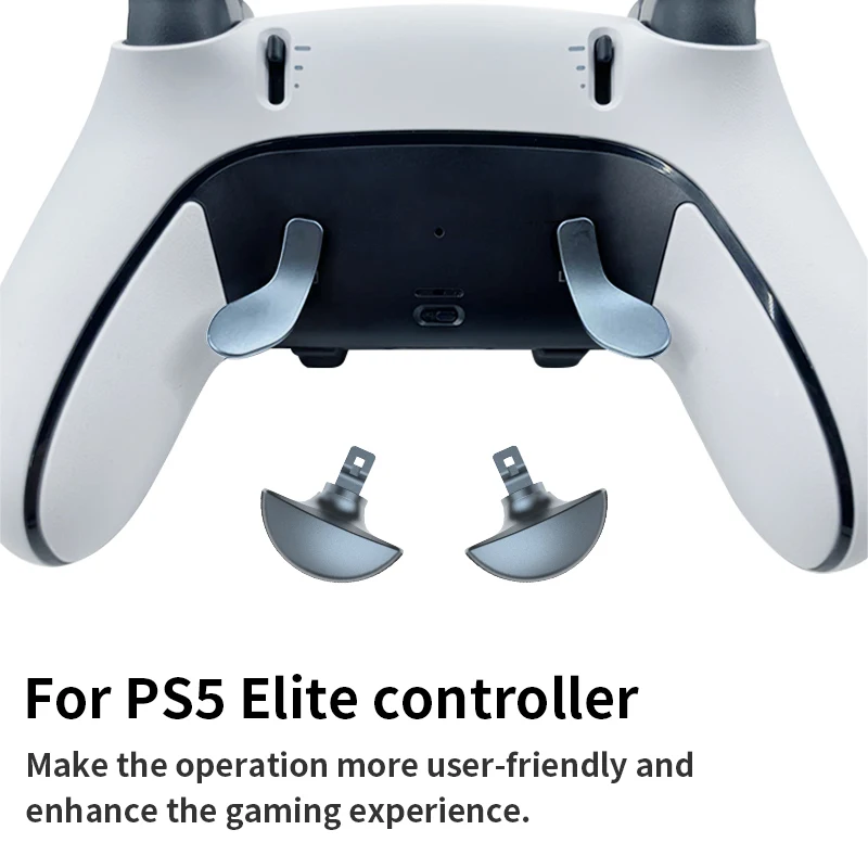 Handvat Metalen Terug sleutel Voor PS5 Edge Elite Game Controller Metalen Peddels Vervangende Onderdelen Trigger Lock Vervang Accessoires