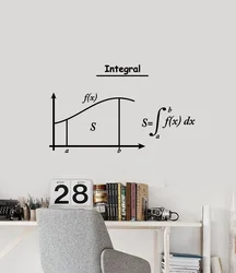 Vinyl Wall Decal Integral Math Symbol Formula Math School Classroom Classroom Decoration Sticker Home Study Room Decoration Sx11