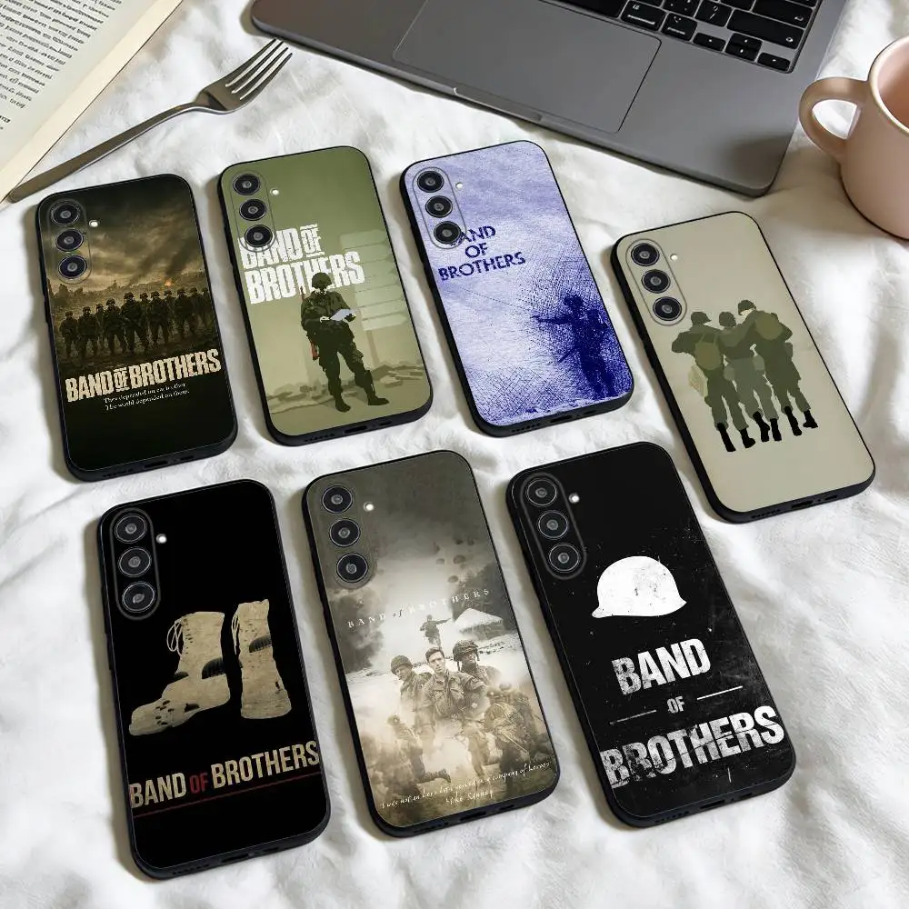 

Band of Brothers phone Case For Samsung Galaxy A73,A72,A71,A70,A53,A52,A51,Others Soft Black Shell