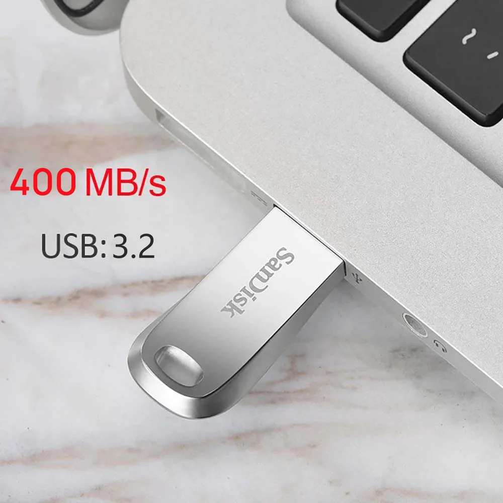 SanDisk Pen Drive CZ74 USB3.1 USB3.2 64G 128G 32G 256G 512G Memory Stick Metal U Disk Flash Drive لأجهزة الكمبيوتر المحمول اللوحية TV Car PC