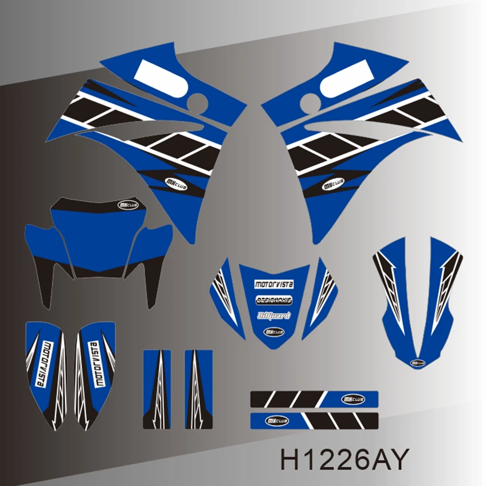 Adesivi Grafici Personalizzati per Moto YAMAHA XT660R XT660 XTR660, Sfondo con Numero Personalizzato H1226AY